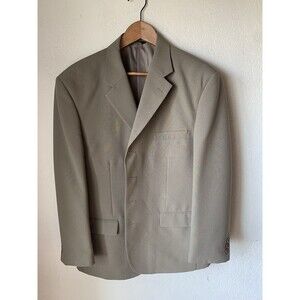 Bolzano Uomo Collezione 42S Club Blazer 24”S 46”W Taupe Superior 100 4Button EUC